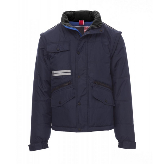 Giubbotto con Maniche Staccabili Uomo con Cappuccio Invernale Impermeabile Payper Fighter 2.0