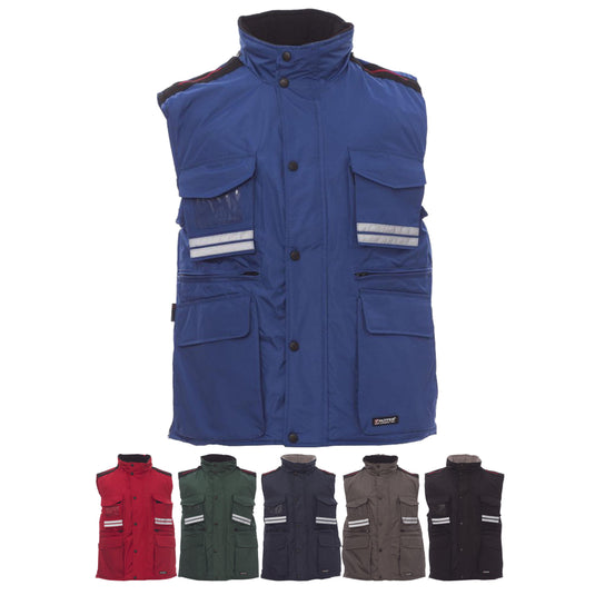 Gilet da Lavoro Uomo Multitasche con Cappuccio Personalizzabile Payper Flight