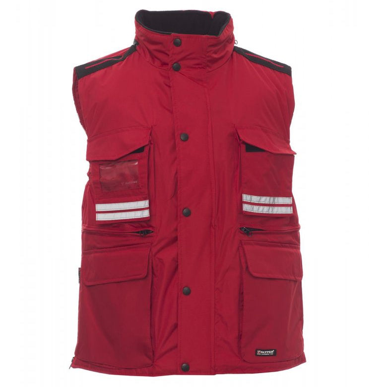 Carica immagine in Galleria Viewer, Gilet da Lavoro Uomo Multitasche con Cappuccio Personalizzabile Payper Flight
