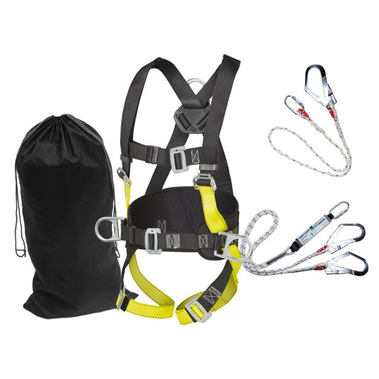 Kit Anticaduta Portwest FP65 DPI Completo con Doppio e Singolo Cordino