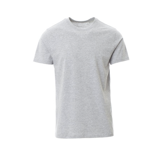 T-Shirt da Uomo TAGLIA-L Girocollo in Cotone Jersey Neutra Payper Free Grigio Melange Outlet
