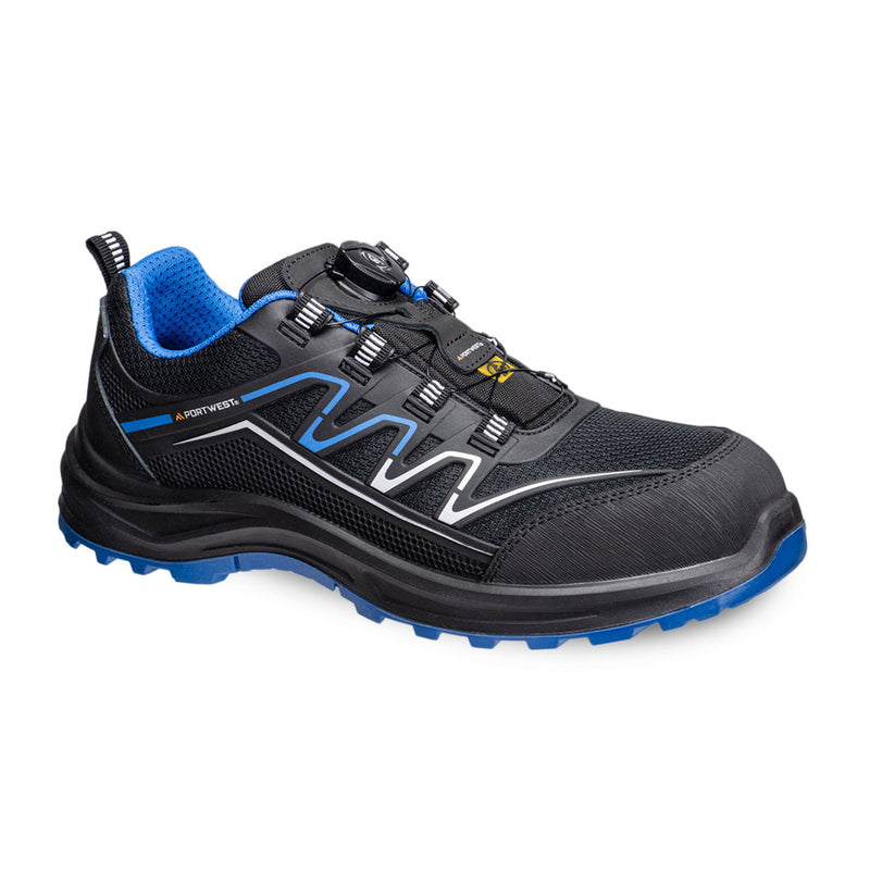 Carica immagine in Galleria Viewer, Scarpe Antinfortunistiche S1PS ESD Portwest FT32 Allacciatura Rapida
