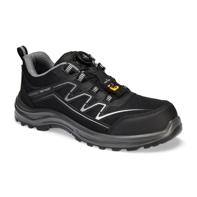 Carica immagine in Galleria Viewer, Scarpe Antinfortunistiche S1PS ESD Portwest FT32 Allacciatura Rapida
