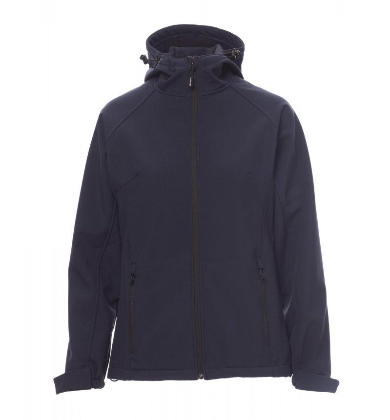 Carica immagine in Galleria Viewer, Giubbotto Soft Shell Donna Invernale Cappuccio Impermeabile Payper Gale Lady
