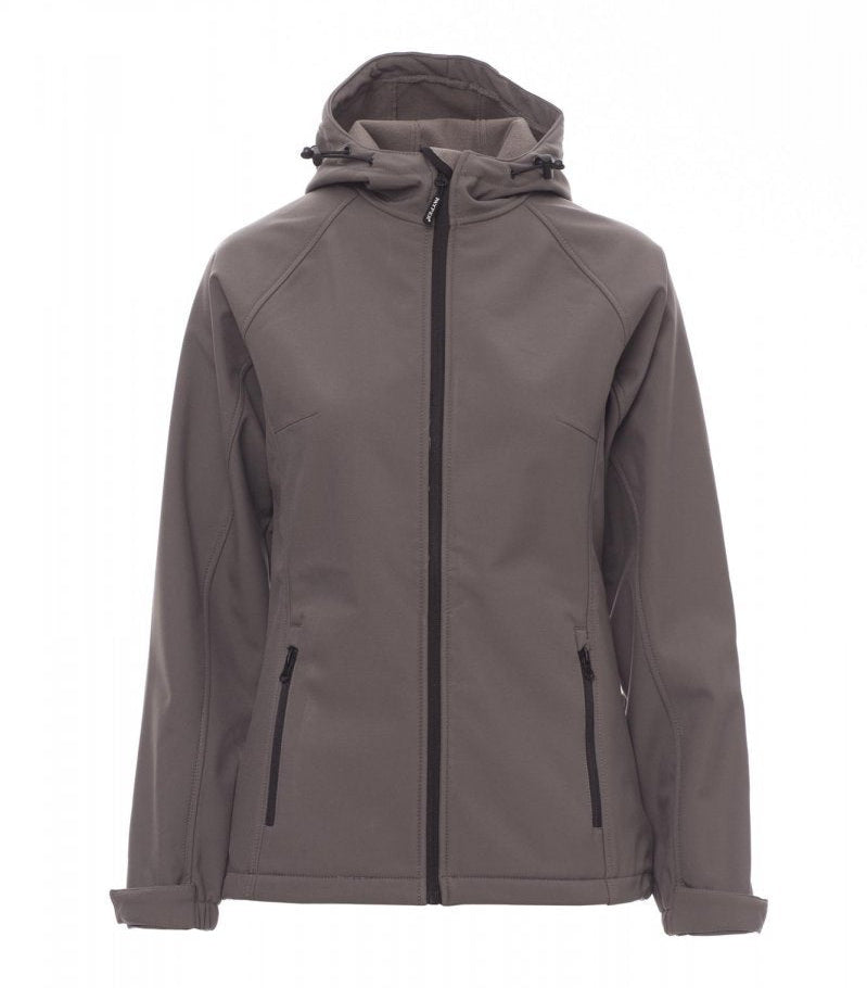 Carica immagine in Galleria Viewer, Giubbotto Soft Shell Donna Invernale Cappuccio Impermeabile Payper Gale Lady
