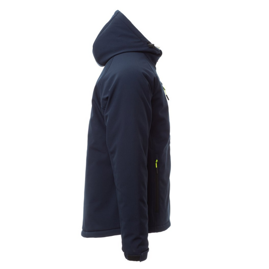 Giubbotto Soft Shell TAGLIA-S Invernale Cappuccio Payper Gale Pad Blu Navy/Blu Royal Outlet