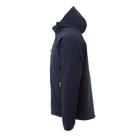 Giubbotto Soft Shell TAGLIA-S Invernale Cappuccio Payper Gale Pad Blu Navy/Blu Royal Outlet