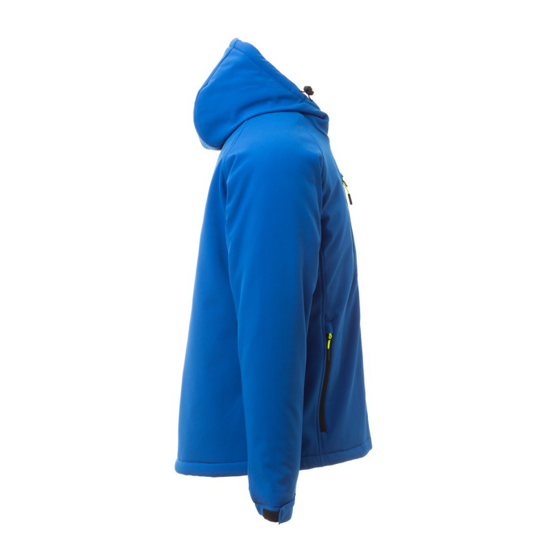 Carica immagine in Galleria Viewer, Giubbotto Uomo TAGLIA-L Invernale Soft Shell con Cappuccio Payper Gale Pad Blu Royal/Blu Navy Outlet
