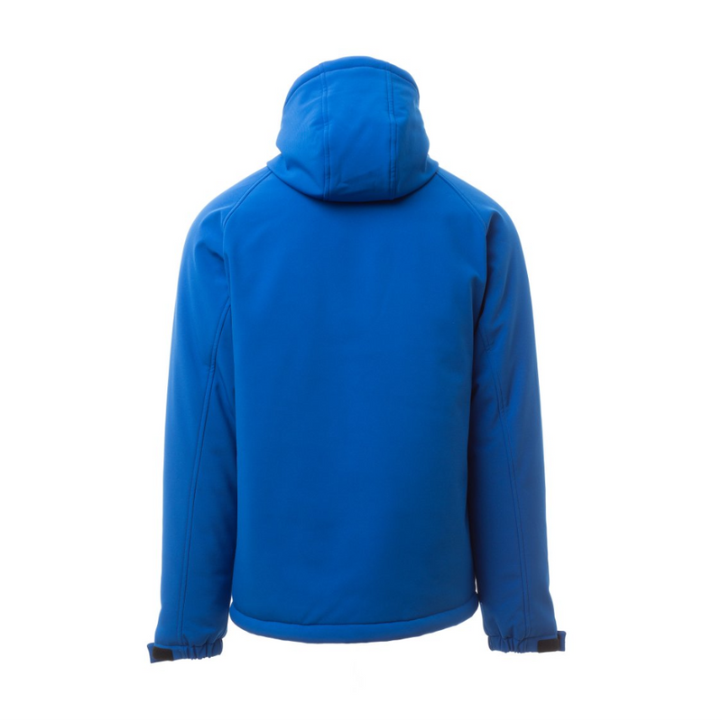 Carica immagine in Galleria Viewer, Giubbotto Uomo TAGLIA-L Invernale Soft Shell con Cappuccio Payper Gale Pad Blu Royal/Blu Navy Outlet
