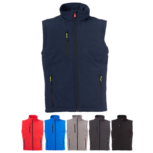 Gilet Softshell Imbottito 140g da Lavoro Uomo Impermeabile Personalizzabile Lavoro Payper Gale Vest Ultralite Pad 140