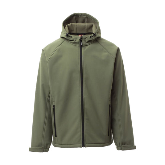 Giubbotto Uomo Invernale Lavoro Soft Shell con Cappuccio Impermeabile Personalizzabile Payper Gale