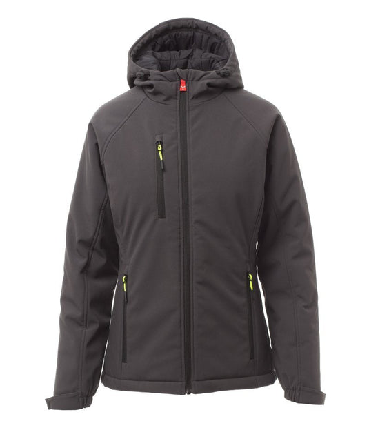 Giubbotto Soft-Shell Donna Invernale Cappuccio Payper Gale Pad Lady