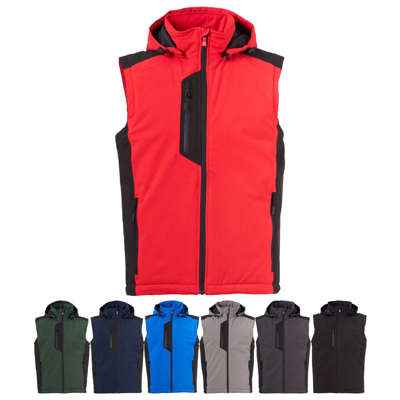 Carica immagine in Galleria Viewer, Gilet Soft-Shell Bicolore Imbottito Payper Galway Vest Ultralite Pad 140
