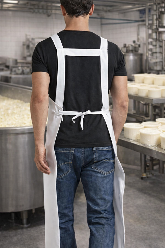 Grembiule Impermeabile con Pettorina in Poliuretano 110x90 cm Unisex