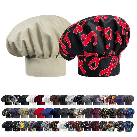 Cappello Chef Unisex Regolabile con Velcro 100% Cotone Egochef Hat