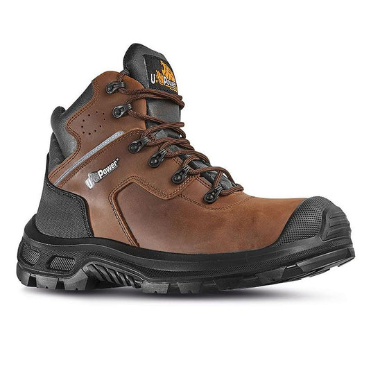 Scarpe antinfortunistiche alte S3 ESD pelle Metal Free U-Power Helsinki