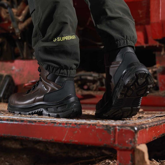 Scarpe antinfortunistiche alte S3 ESD pelle Metal Free U-Power Helsinki