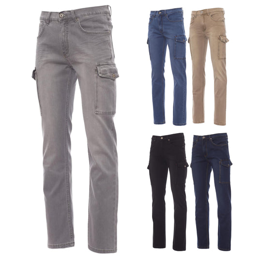 Pantalone Uomo Jeans Stretch Multitasche Slim con Lock System Payper Hummer