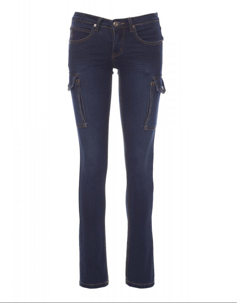 Carica immagine in Galleria Viewer, Pantalone Jeans Donna Stretch Multitasche Slim Payper Hummer Lady
