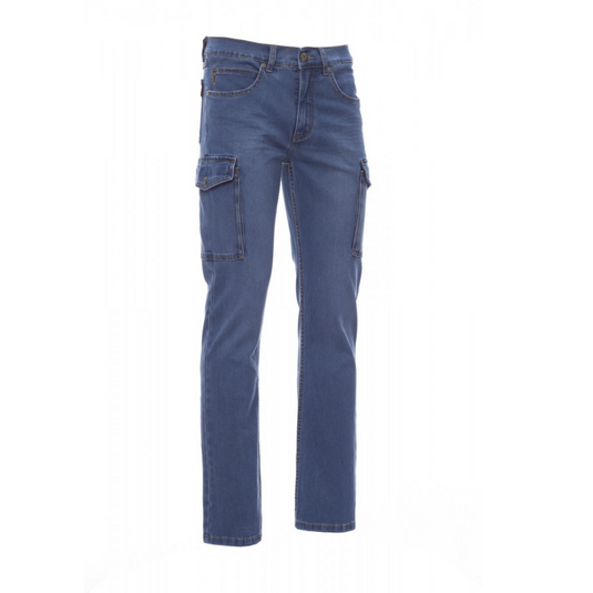 Pantalone TAGLIA-50 Jeans Stretch Multitasche Slim Payper Hummer Light Blue Outlet