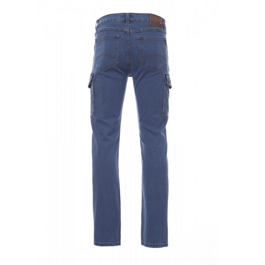 Pantalone TAGLIA-50 Jeans Stretch Multitasche Slim Payper Hummer Light Blue Outlet