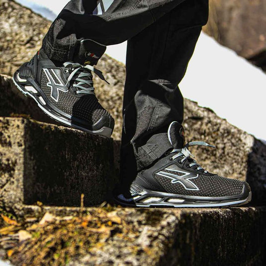 Scarpe antinfortunistiche alte resistenti traspiranti S3S U-Power Jacob