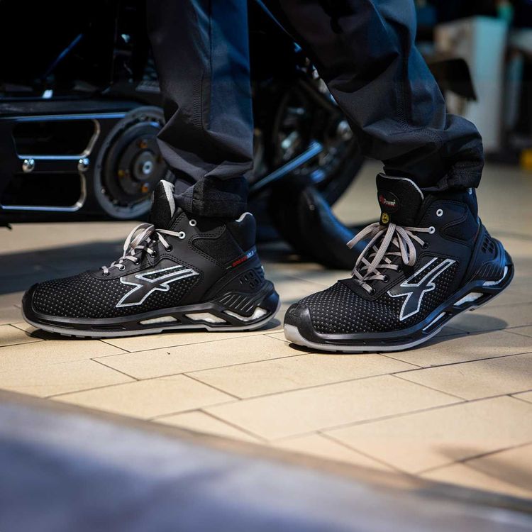 Carica immagine in Galleria Viewer, Scarpe antinfortunistiche alte resistenti traspiranti S3S U-Power Jacob
