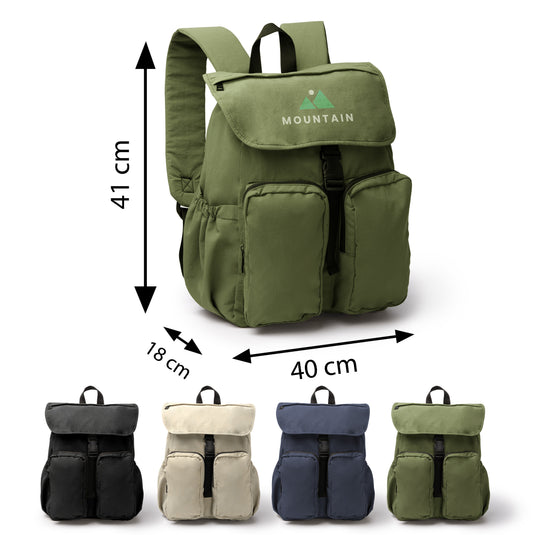 Zaino in Nylon con Pattina e Coulisse Regolabile 28 Litri STAMINA KABUKI MO2025