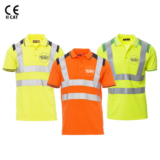 Kit Hi-Vis Craft Payper 2 Pezzi - Bermuda Craft + T-Shirt o Polo Alta Visibilità a Scelta