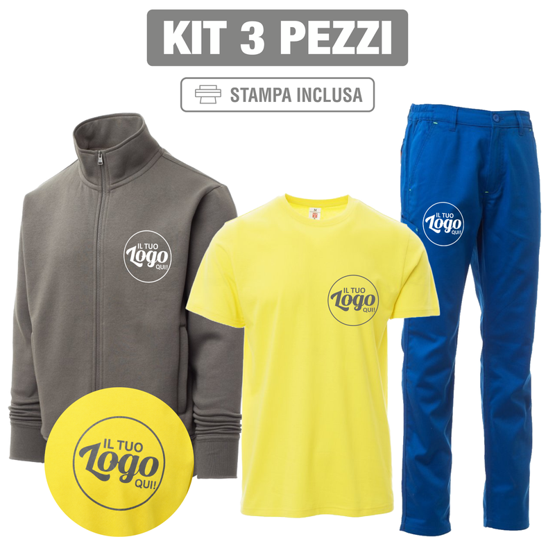 Carica immagine in Galleria Viewer, Kit Payper Active 3 Pezzi Personalizzato – T-Shirt Print, Felpa Hoover e Pantalone Engine
