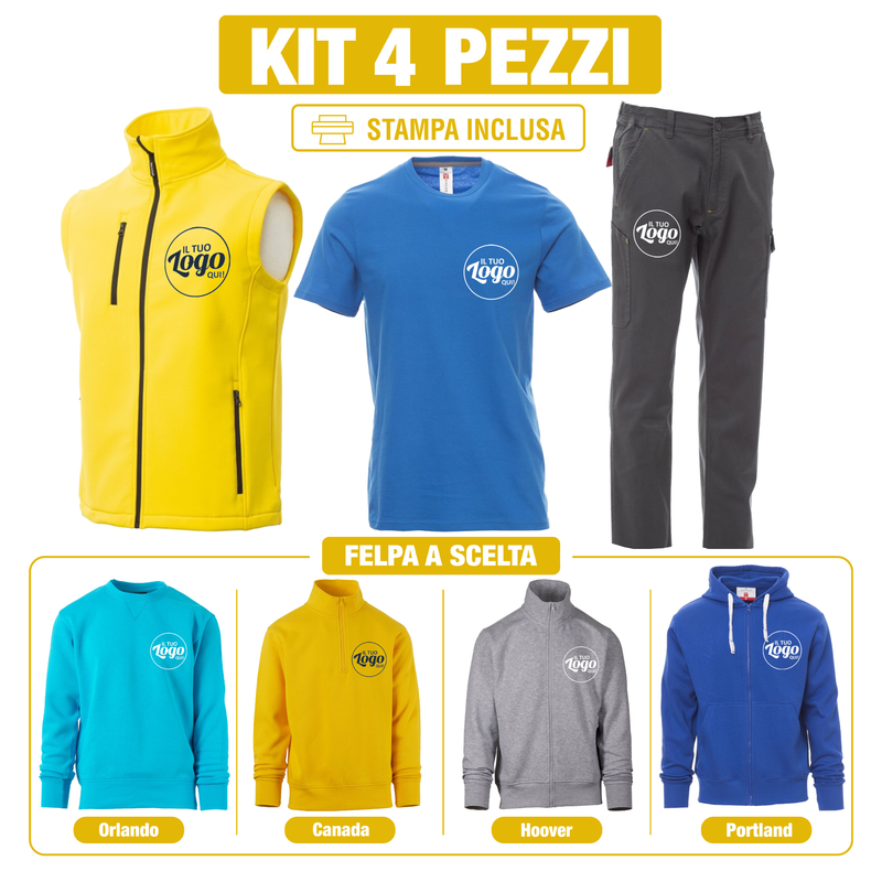 Carica immagine in Galleria Viewer, Kit Payper Power Glasgow Pro 4 Pezzi Personalizzato – Giacca Soft-Shell, T-Shirt, Felpa a Scelta e Pantalone
