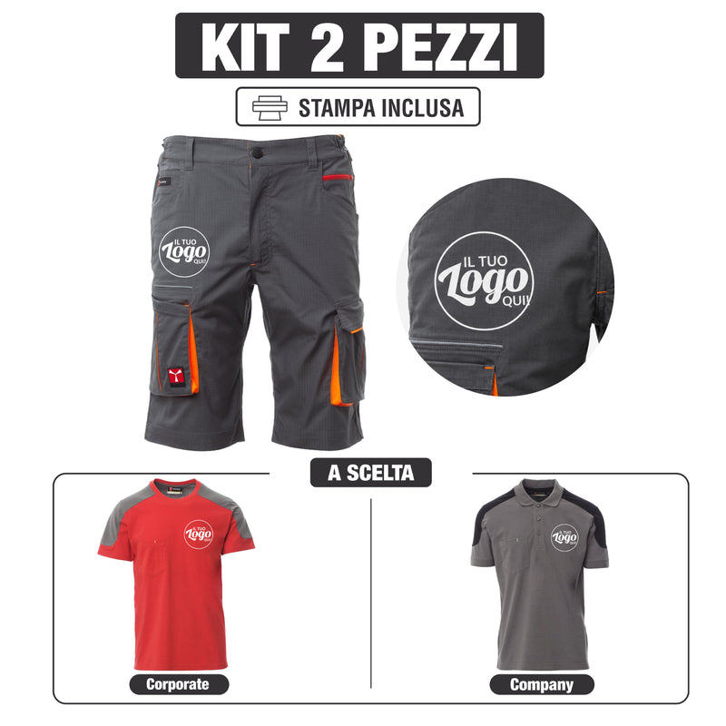 Carica immagine in Galleria Viewer, Kit Payper Summer Next 400 2 Pezzi Personalizzato – T-Shirt o Polo a Scelta e Bermuda
