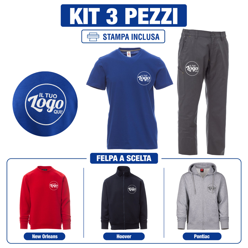 Carica immagine in Galleria Viewer, Kit Payper Urban Engine 3 Pezzi Personalizzato – T-Shirt, Felpa a Scelta e Pantalone
