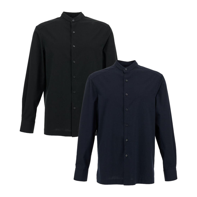 Carica immagine in Galleria Viewer, Camicia Elasticizzata Misto Lino Coreana Manica Lunga Payper Lagoon Long
