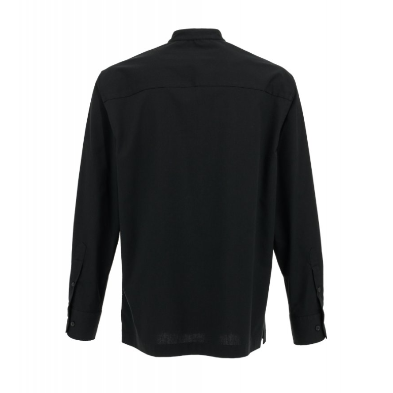 Carica immagine in Galleria Viewer, Camicia Elasticizzata Misto Lino Coreana Manica Lunga Payper Lagoon Long

