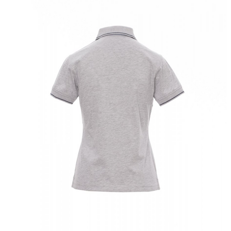 Carica immagine in Galleria Viewer, Polo Donna TAGLIA-M Donna Sfiancata Fashion Oxford Payper Leeds Grigio Melange/Blu Navy Outlet
