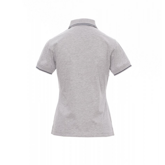 Polo Donna TAGLIA-M Donna Sfiancata Fashion Oxford Payper Leeds Grigio Melange/Blu Navy Outlet