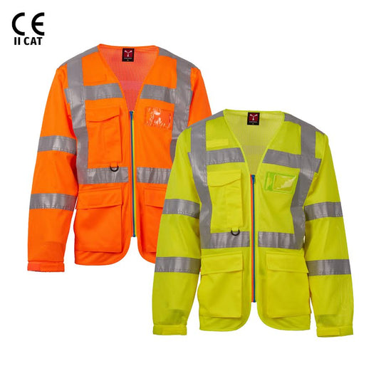 Gilet Alta Visibilità Maniche Lunghe Unisex Payper Long Exo Mesh