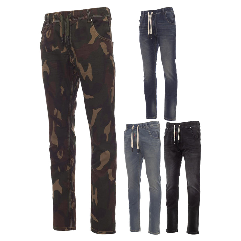 Carica immagine in Galleria Viewer, Pantalone Uomo Jeans Stretch Slim Fit con Coulisse Payper Los Angeles
