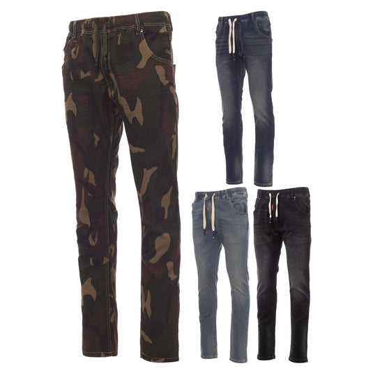 Pantalone Uomo Jeans Stretch Slim Fit con Coulisse Payper Los Angeles