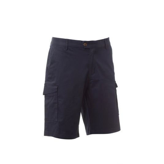 Bermuda TAGLIA-32 Uomo Multitasche in Cotone Stretch Payper Major Shorts Blu Navy Outlet