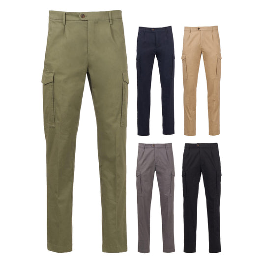 Pantaloni Uomo Chino Estivi Stretch Multitasche Payper Major Summer