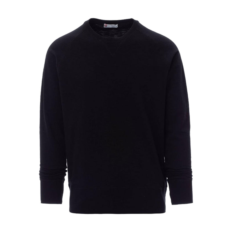 Carica immagine in Galleria Viewer, Felpa TAGLIA-XL Girocollo French Terry Manica Raglan Payper Malibu+ Nero Outlet
