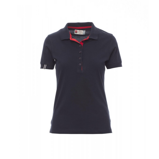 Polo Donna TAGLIA-S Fashion Payper Memphis Lady Blu Navy/Bianco-Rosso Outlet