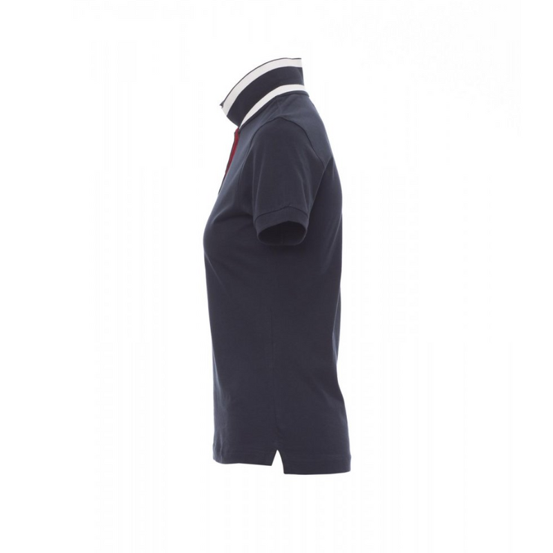 Carica immagine in Galleria Viewer, Polo Donna TAGLIA-S Fashion Payper Memphis Lady Blu Navy/Bianco-Rosso Outlet
