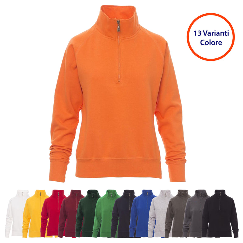 Carica immagine in Galleria Viewer, Felpa Donna Maniche Raglan Mezza Zip Payper Miami+ Lady
