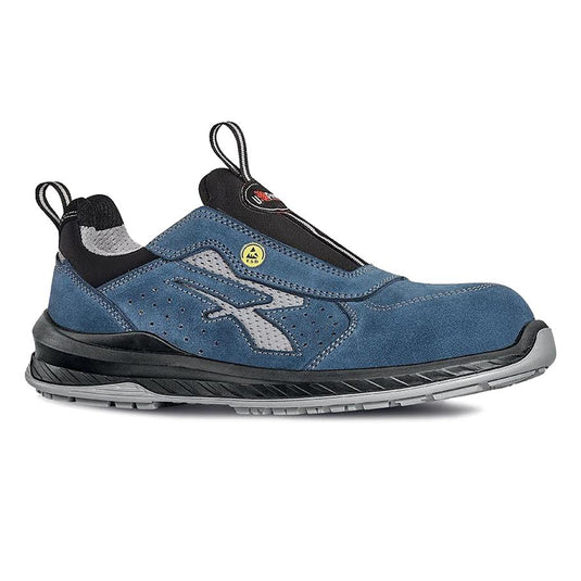 Scarpe antinfortunistiche basse leggere traspiranti senza lacci metal free S1PS U-Power Mistral