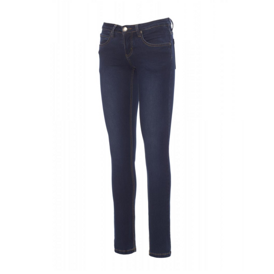 Pantalone Donna TAGLIA-42 Jeans Stretch a 5 Tasche Effetto Stone Wash Payper Mustang Lady Deep Blue Outlet