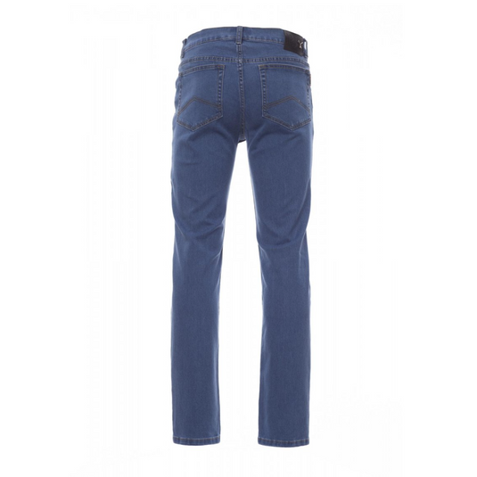Pantaloni Jeans TAGLIA-50 Multitasche Stretch Uomo in Denim Payper Mustang Light Blue Outlet