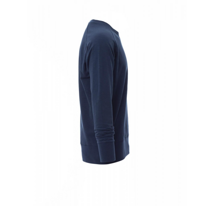 Carica immagine in Galleria Viewer, Felpa TAGLIA-L Girocollo French Terry Manica Raglan Payper Malibu+ Blu Denim Outlet
